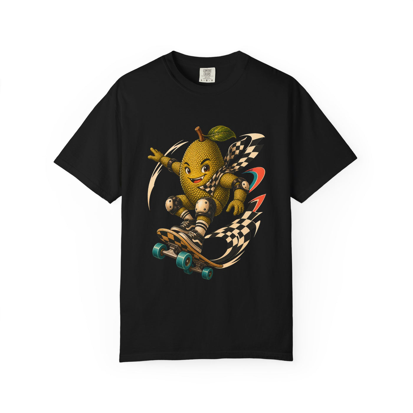 Checkerboard Jackfruit Skate Nomad T-Shirt Graphic