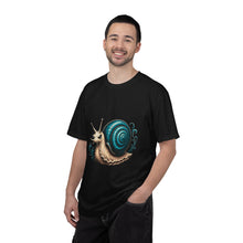 Teal Spiral Snail Mascot T-Shirt Graphic