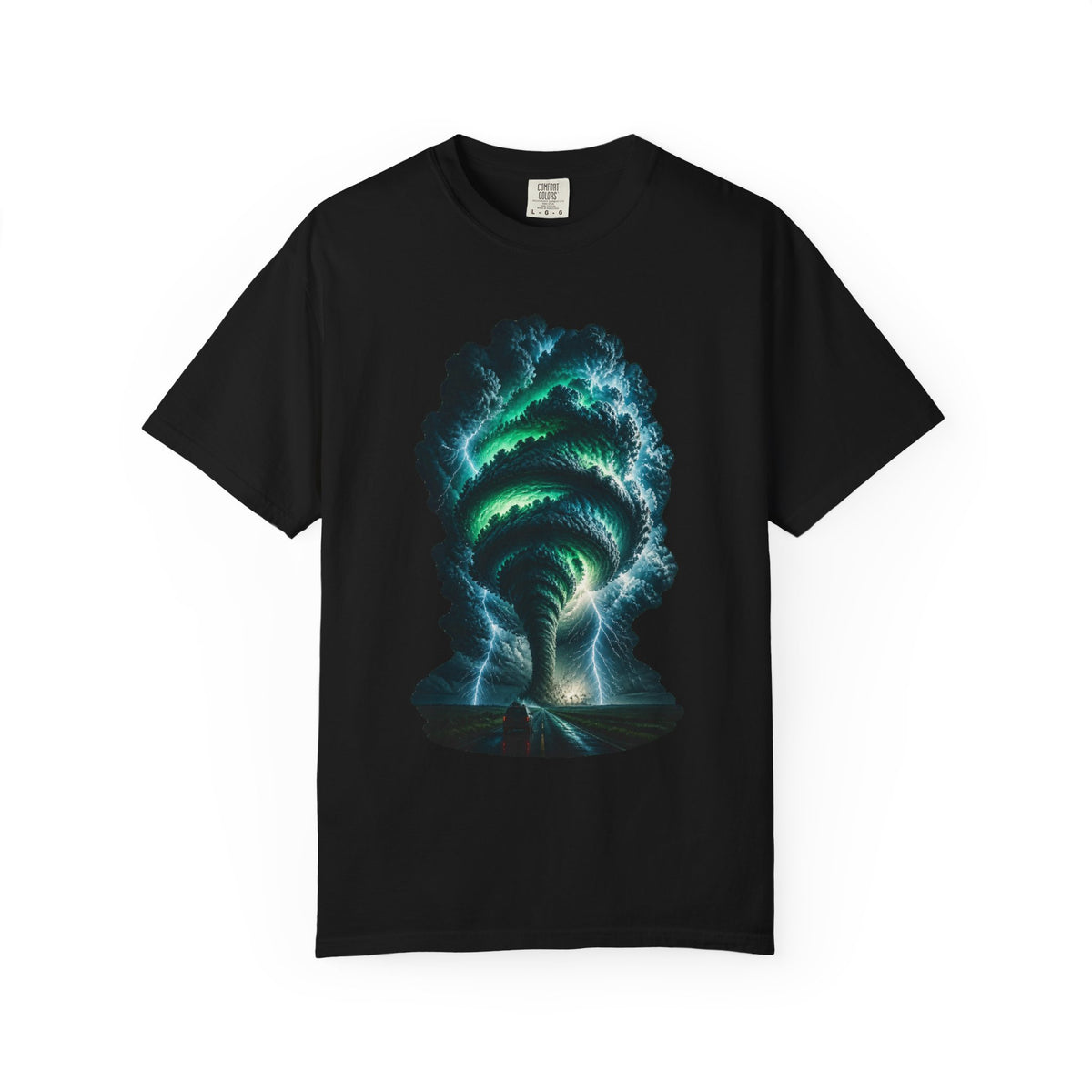 Emerald Night Funnel Storm Chaser Graphic Tee