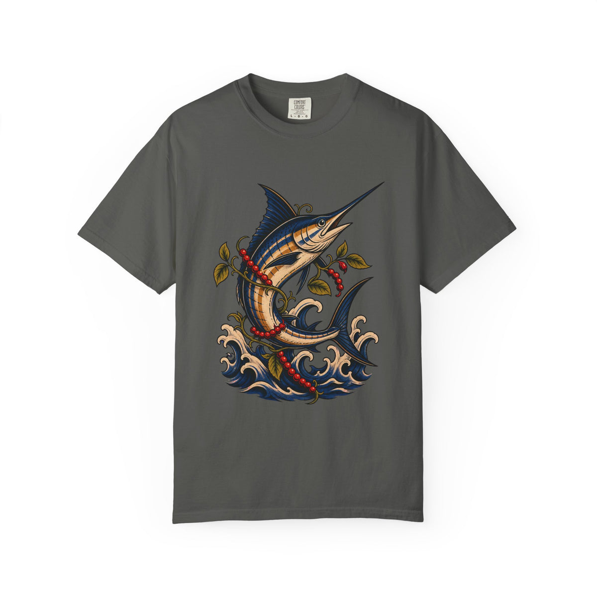 Tattoo Flash Peppercorn Marlin Graphic Tee