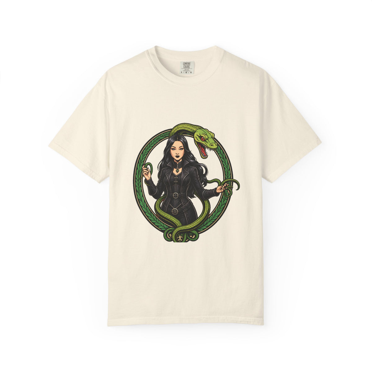 Gothic Serpent Emblem T-Shirt Graphic