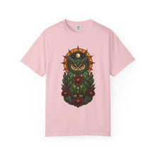 Stained Glass Cactus Owl Graphic Tee