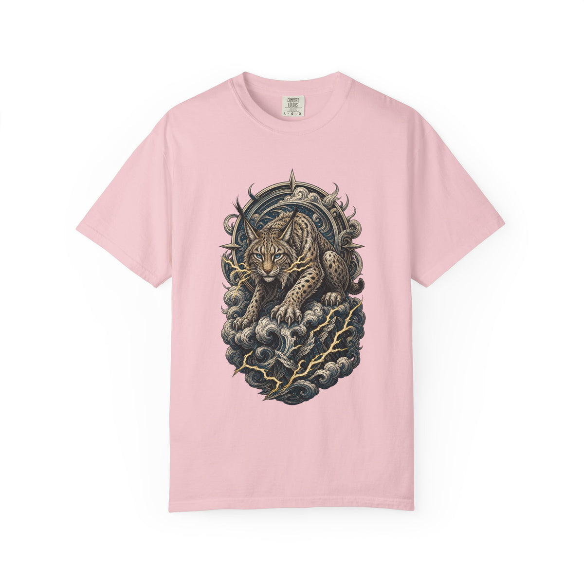 Woodcut Storm Lynx Graphic Tee