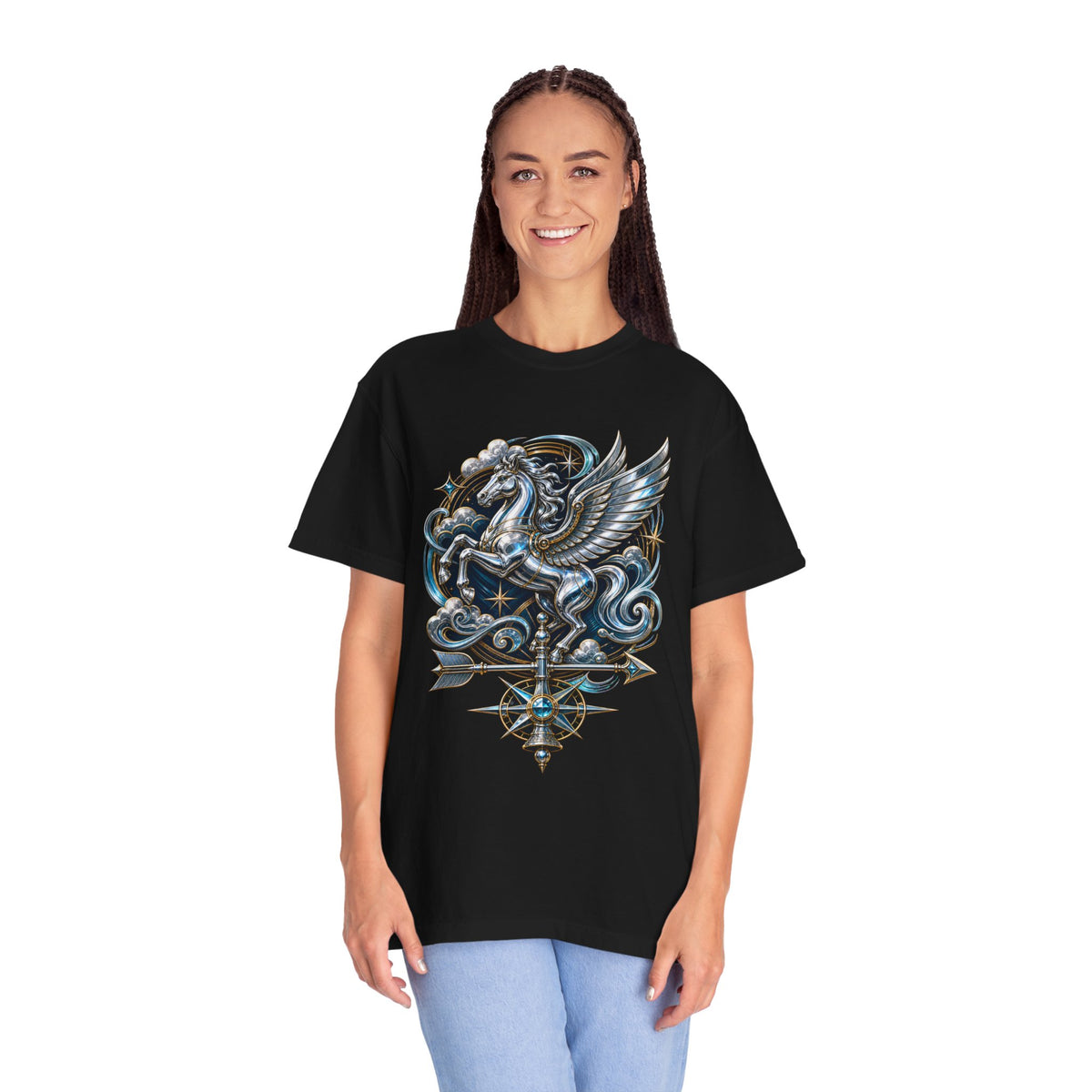 Chrome Weather-Vane Pegasus T-Shirt Graphic