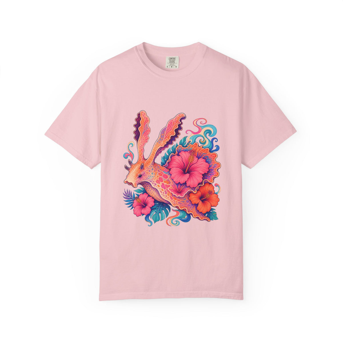 Psychedelic Hibiscus Sea Hare Graphic Tee