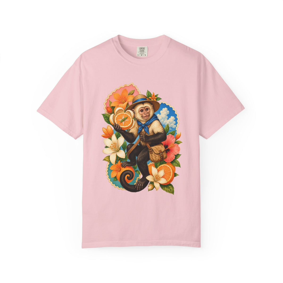 Postcard Citrus Capuchin Graphic Tee