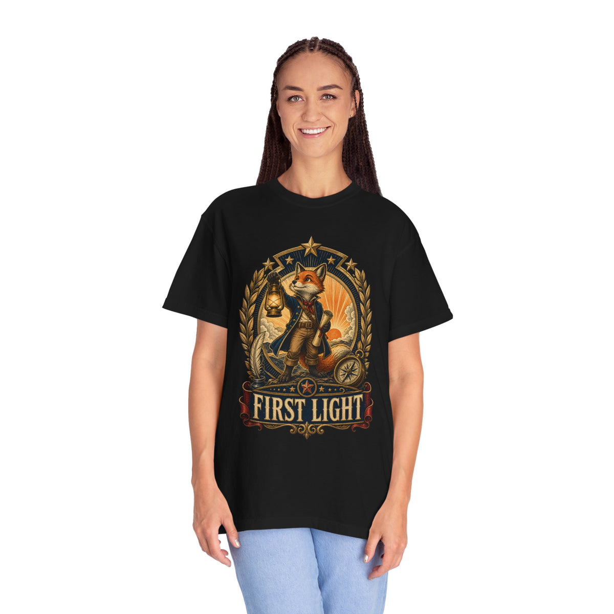 First Light Fox Folk T-Shirt Graphic