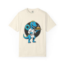 Dinosaur Chef Burger Pasta T-Shirt Graphic