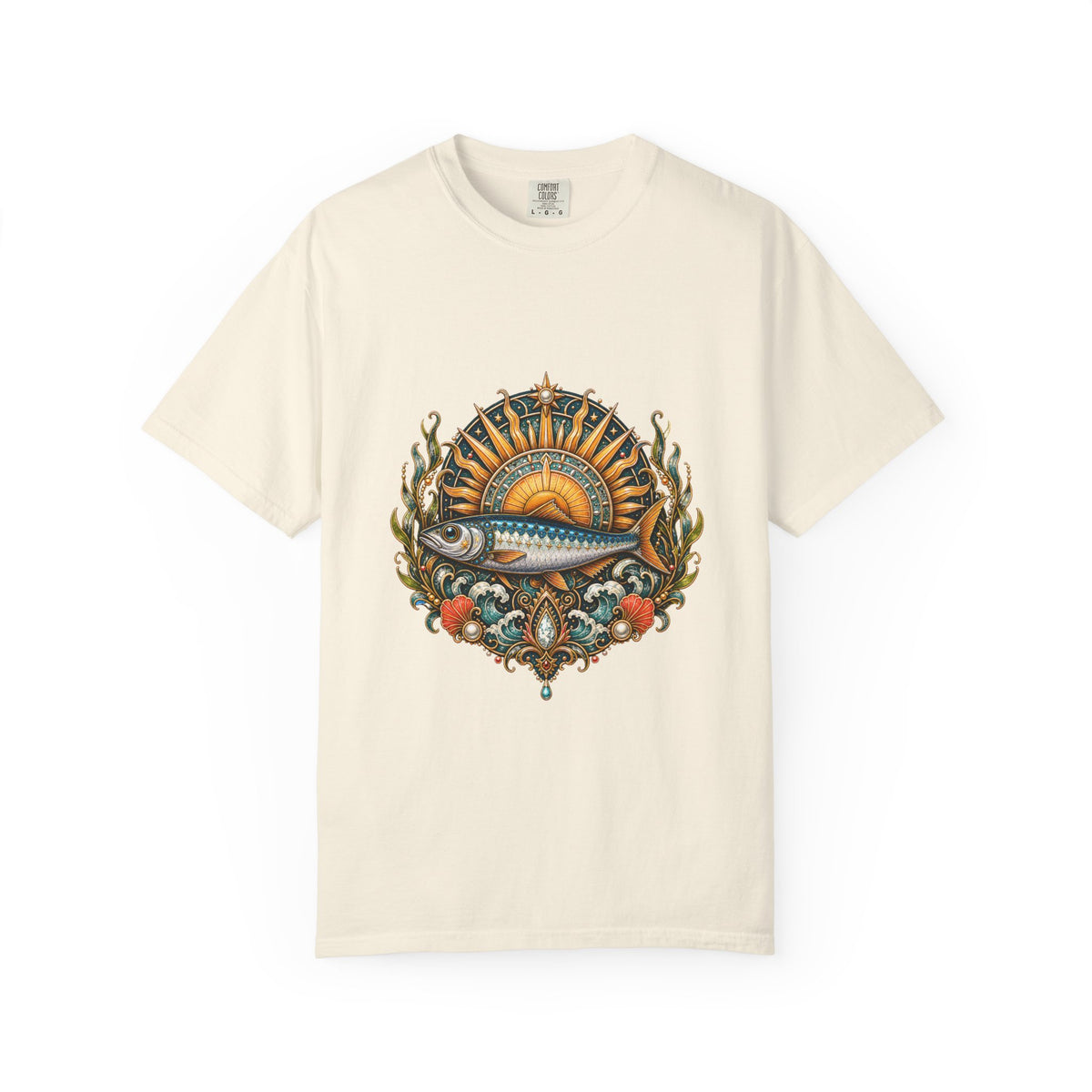 Solar Punk Sardine Saint T-Shirt Graphic