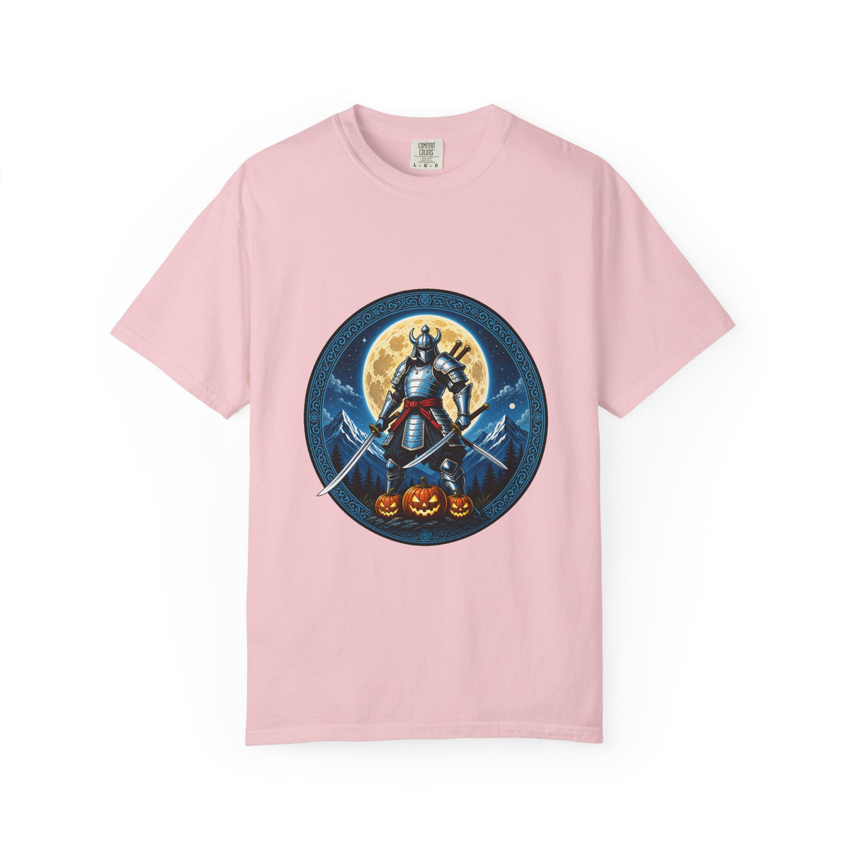 Moonlit Samurai Crest T-Shirt Graphic