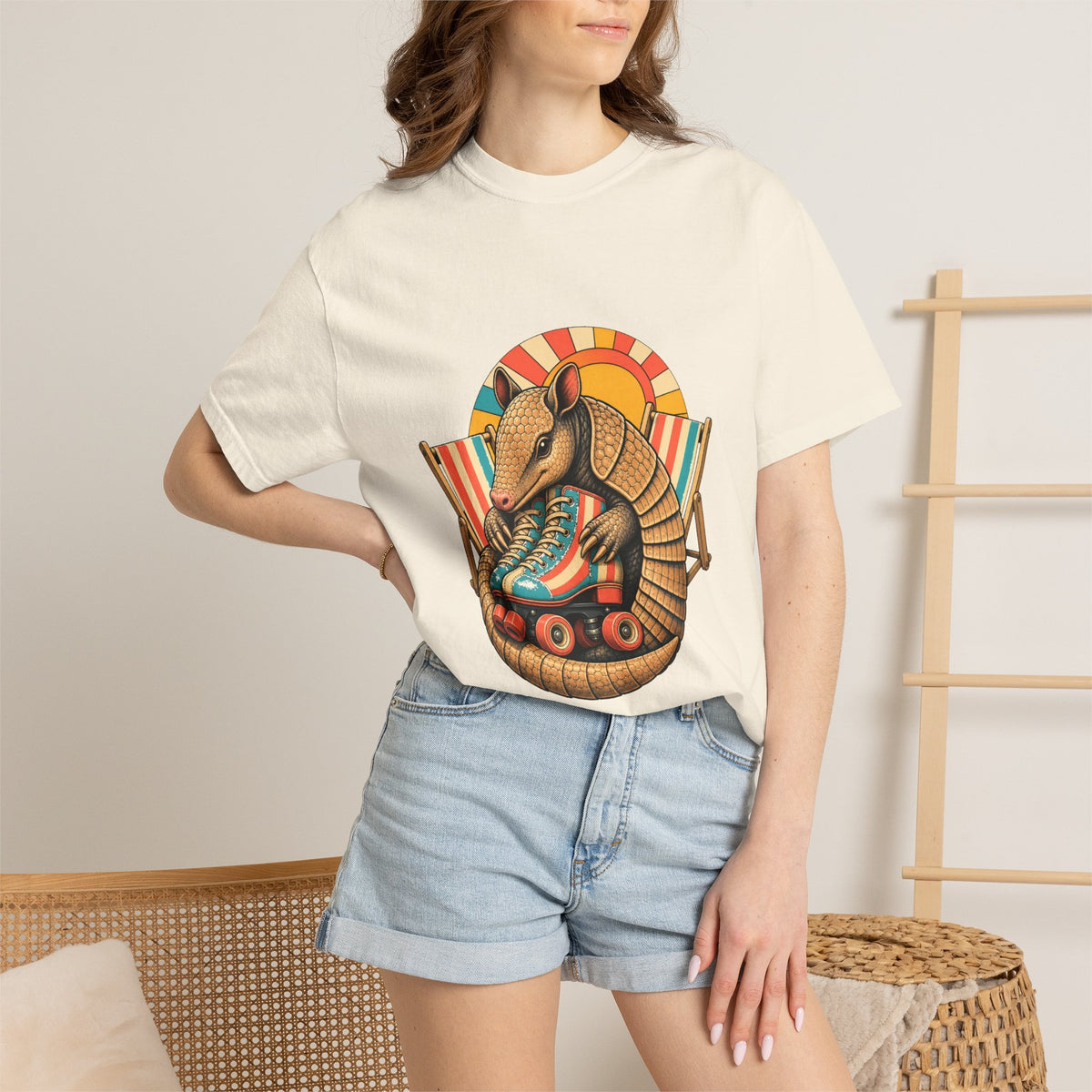 Deck Stripe Roller Armadillo Graphic Tee