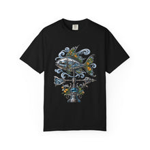 Chrome Botanical Weather Fish T-Shirt Graphic