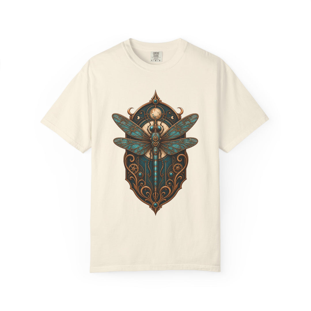 Patina Dragonfly Guardian Crest T-Shirt Graphic