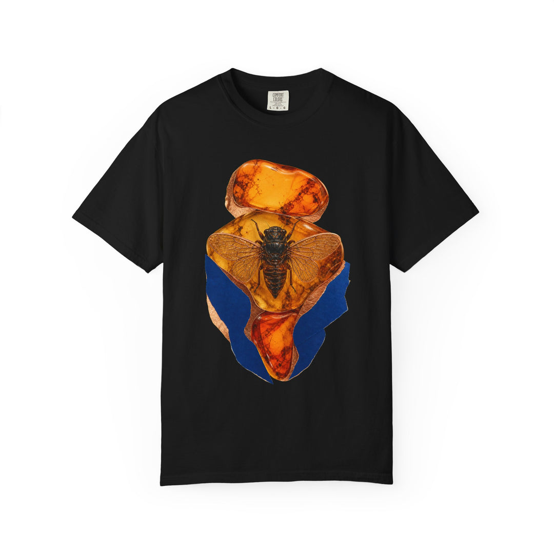 Amber Cicada Time Capsule Resin Collage Graphic Tee
