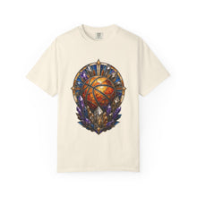 Stained Glass Mineral Basketball Relic T-Shirt Graphic