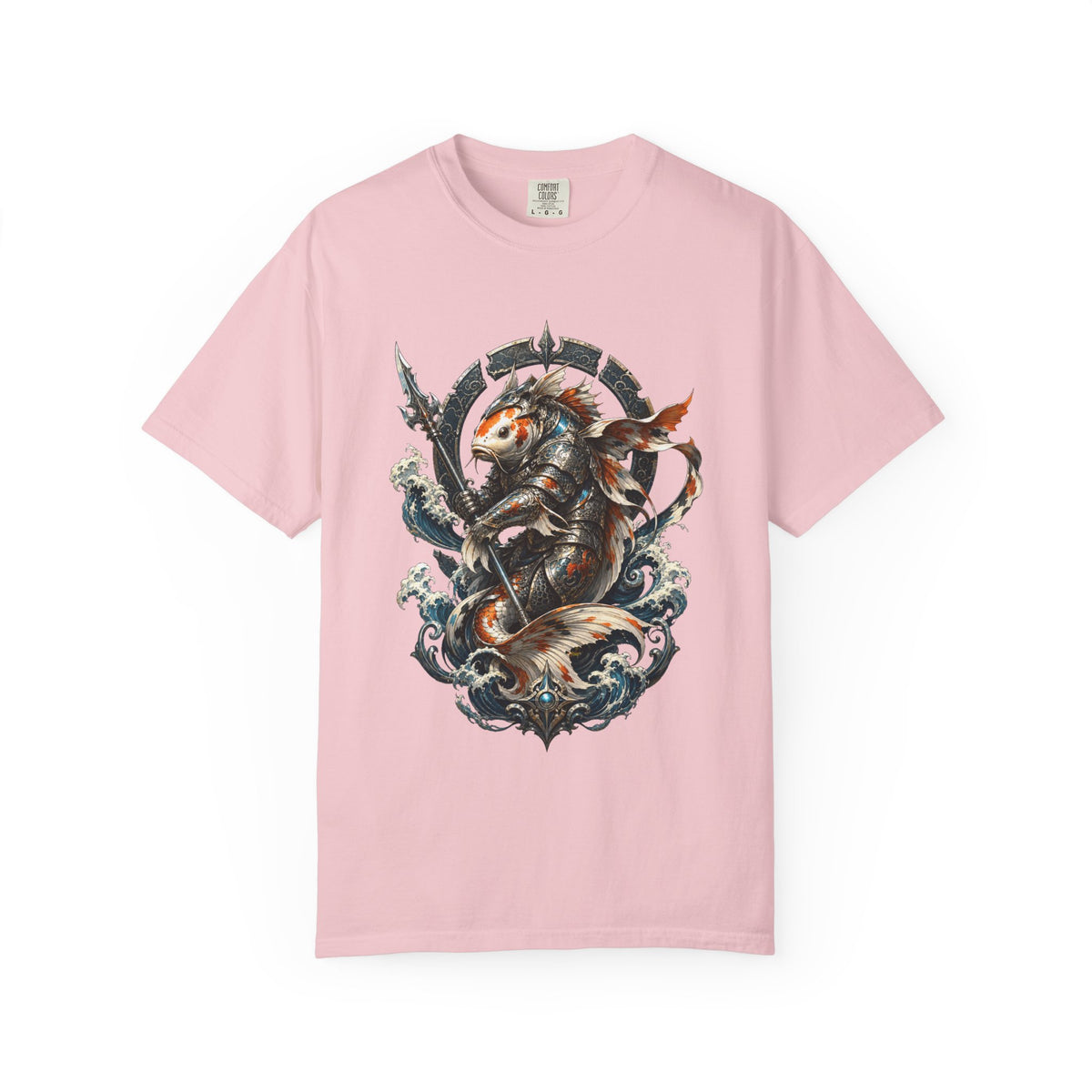 Future Medieval Koi Knight Crest T-Shirt Graphic