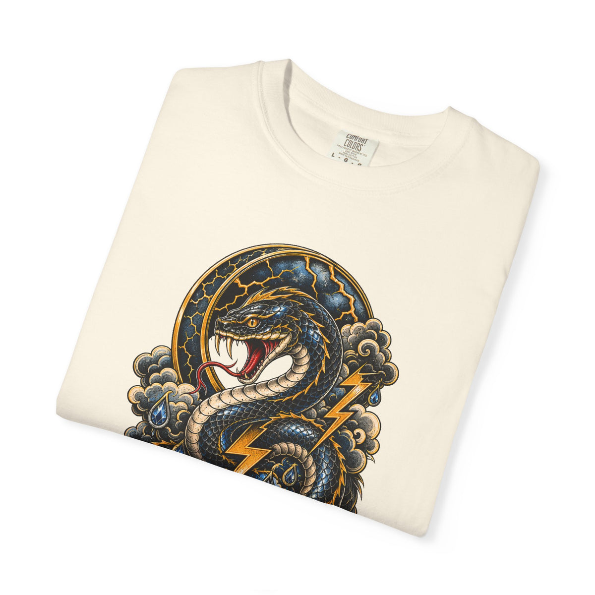 Tattoo Flash Storm Serpent T-Shirt Graphic