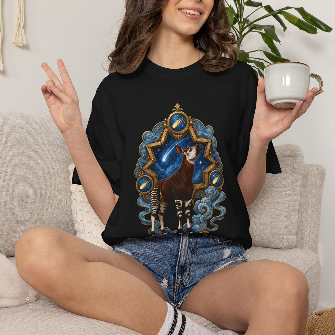 Cerulean Okapi Stargazer Graphic Tee