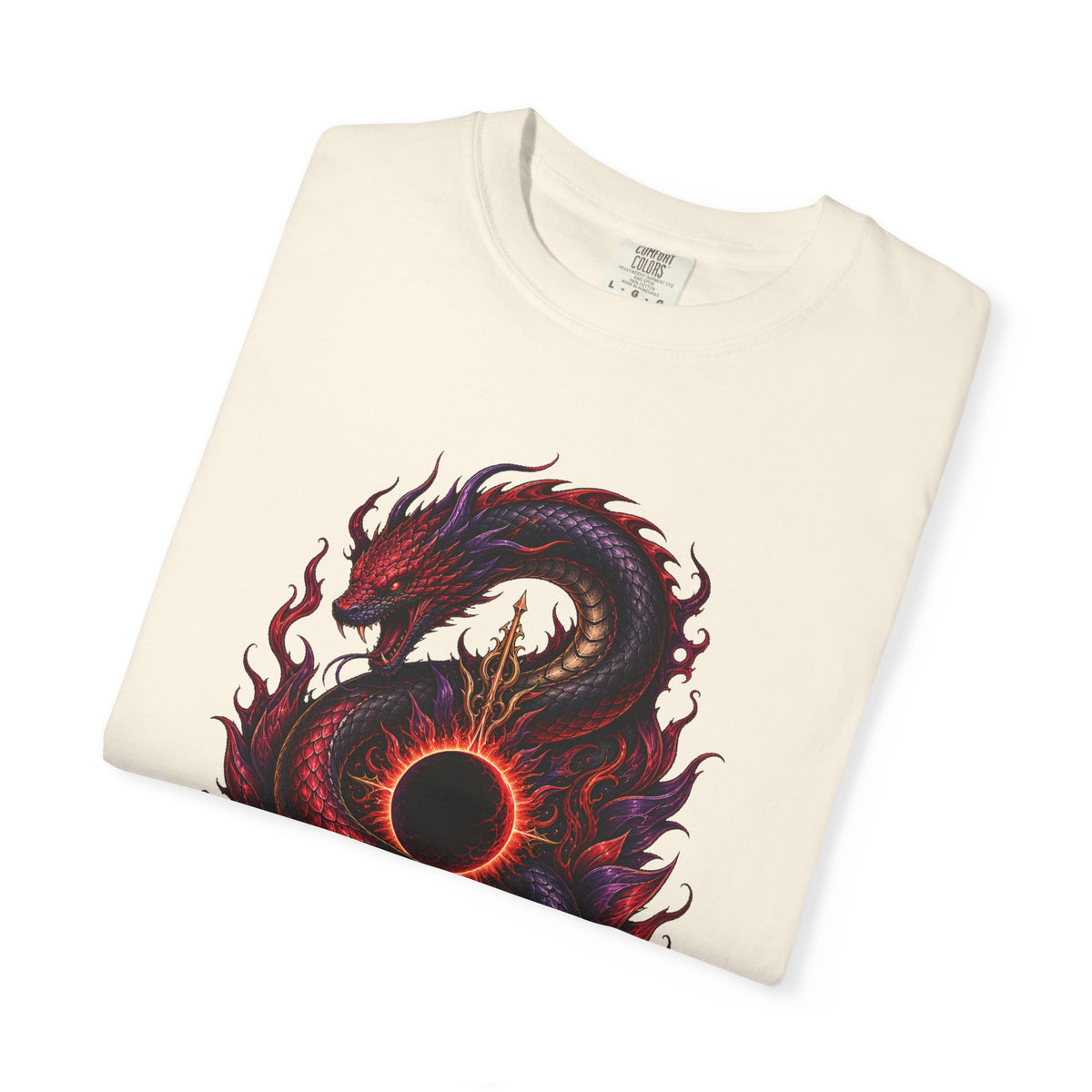 Red Purple Eclipse Serpent Graphic Tee