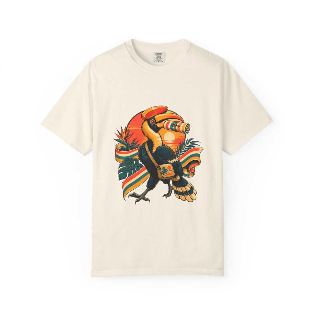Sunset Deck-Stripe Hornbill Graphic Tee