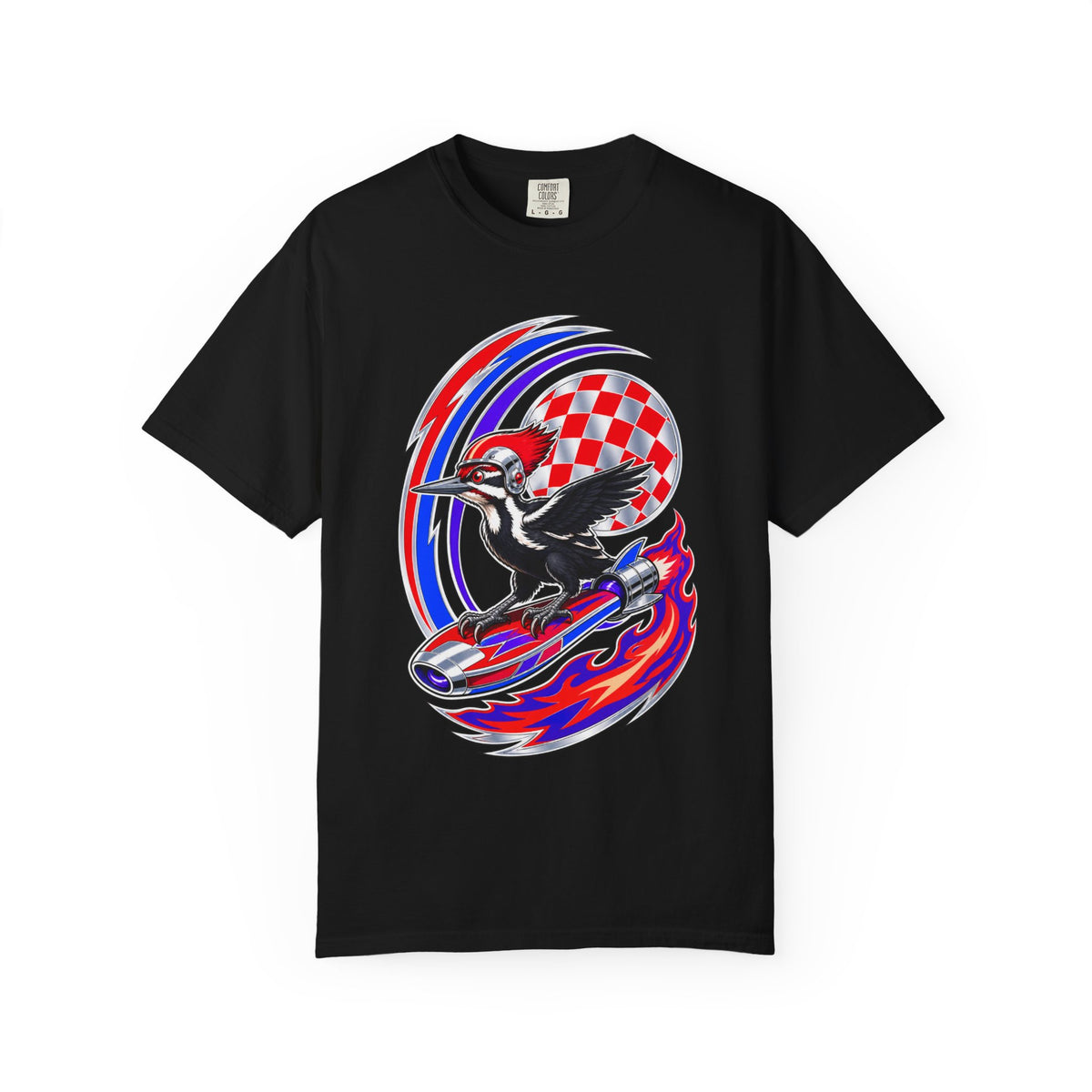 Chrome Woodpecker Racer Graphic Tee