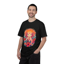 Psychedelic Hibiscus Axolotl Graphic Tee