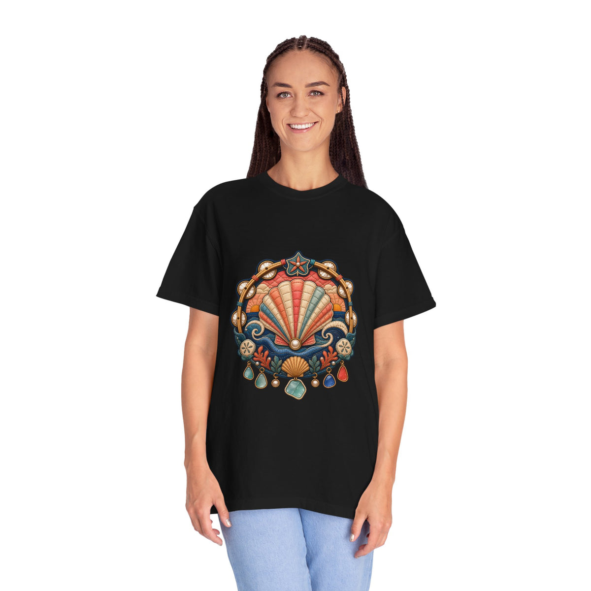 Quilted Coastal Tambourine Shell T-Shirt Graphic
