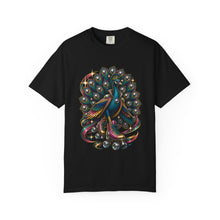 Disco Roller Skate Peacock T-Shirt Graphic