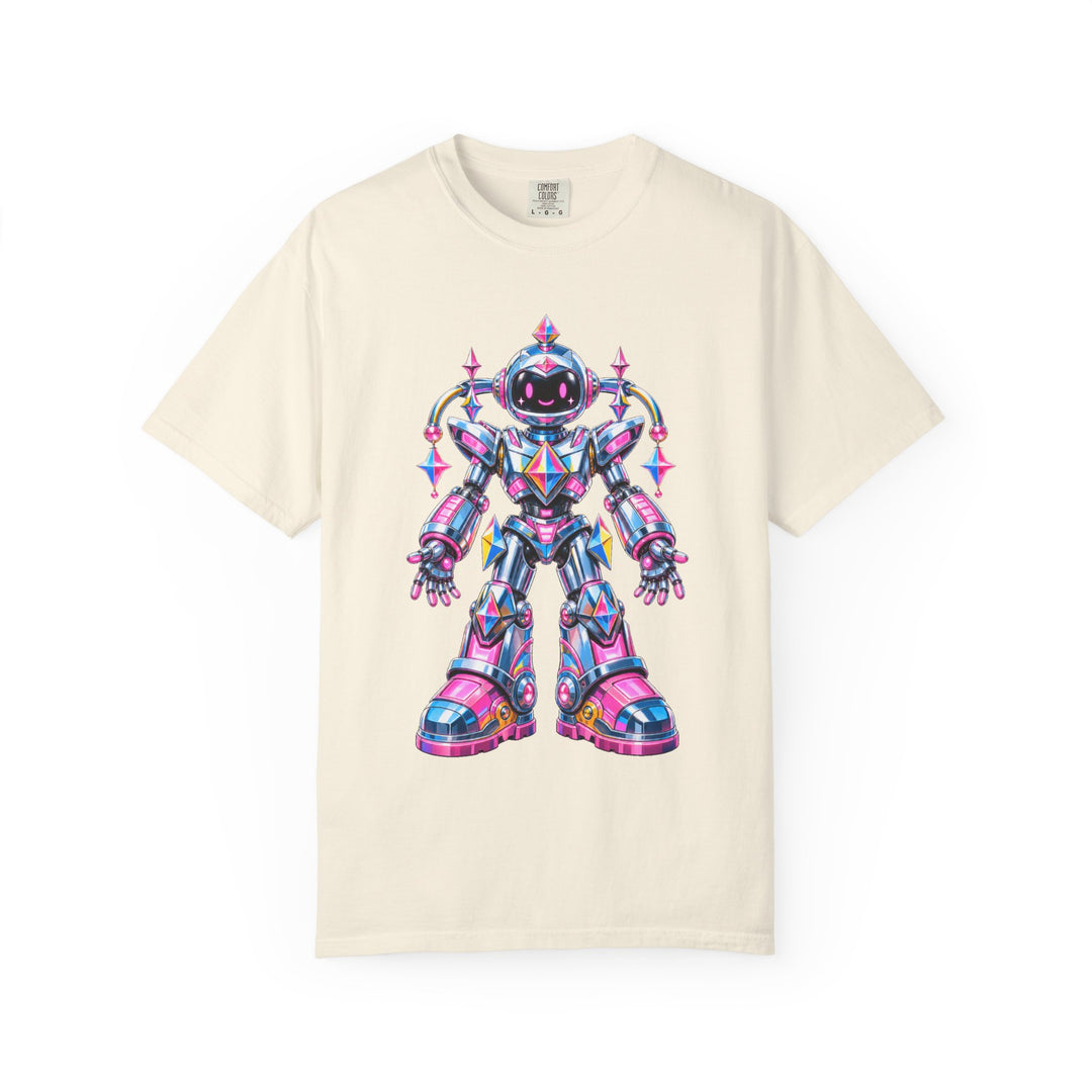 Bubblegum Chrome Robot Graphic Tee
