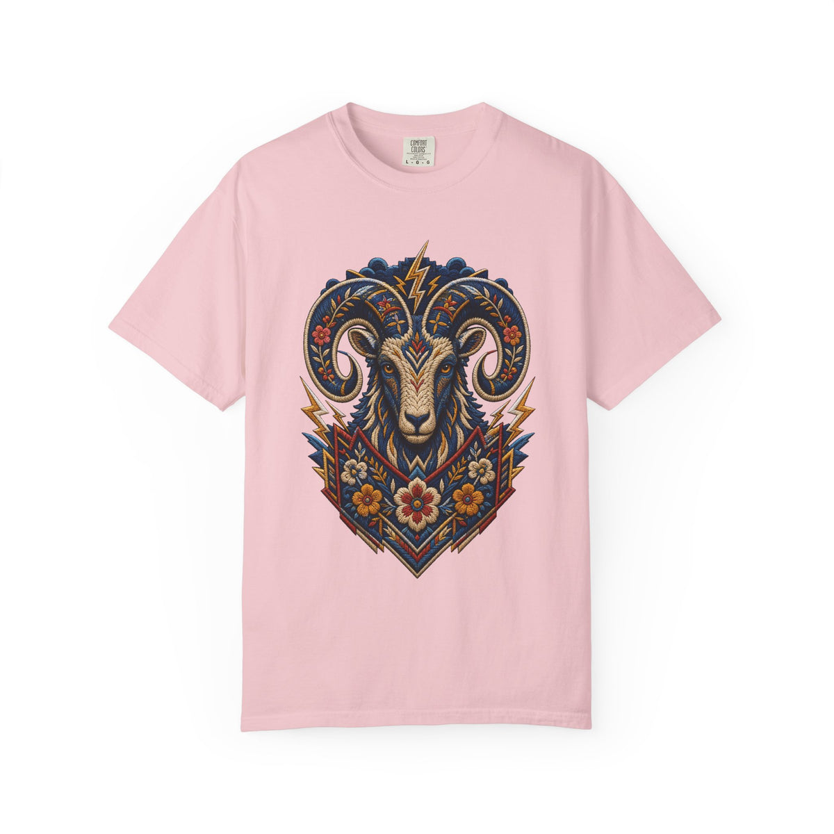 Embroidered Thunder Ram T-Shirt Graphic