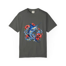 Hibiscus Glitch Swordfish Graphic Tee