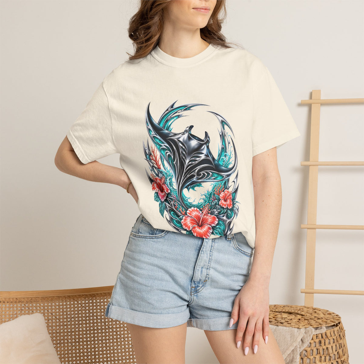 Chrome Reef Manta Sigil T-Shirt Graphic