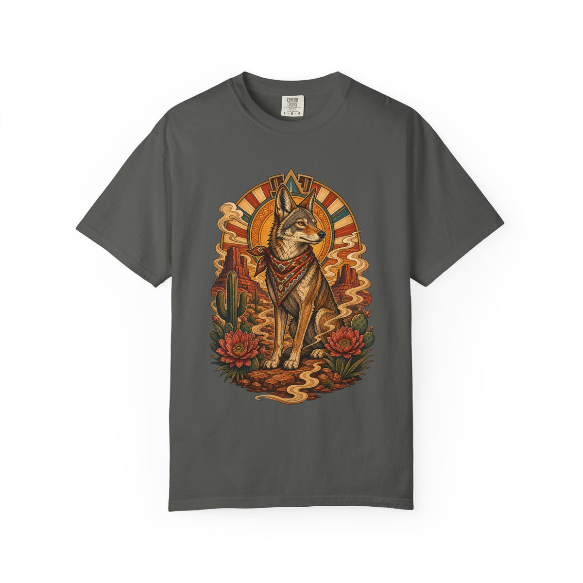 Desert Coyote Neo Deco T-Shirt Graphic