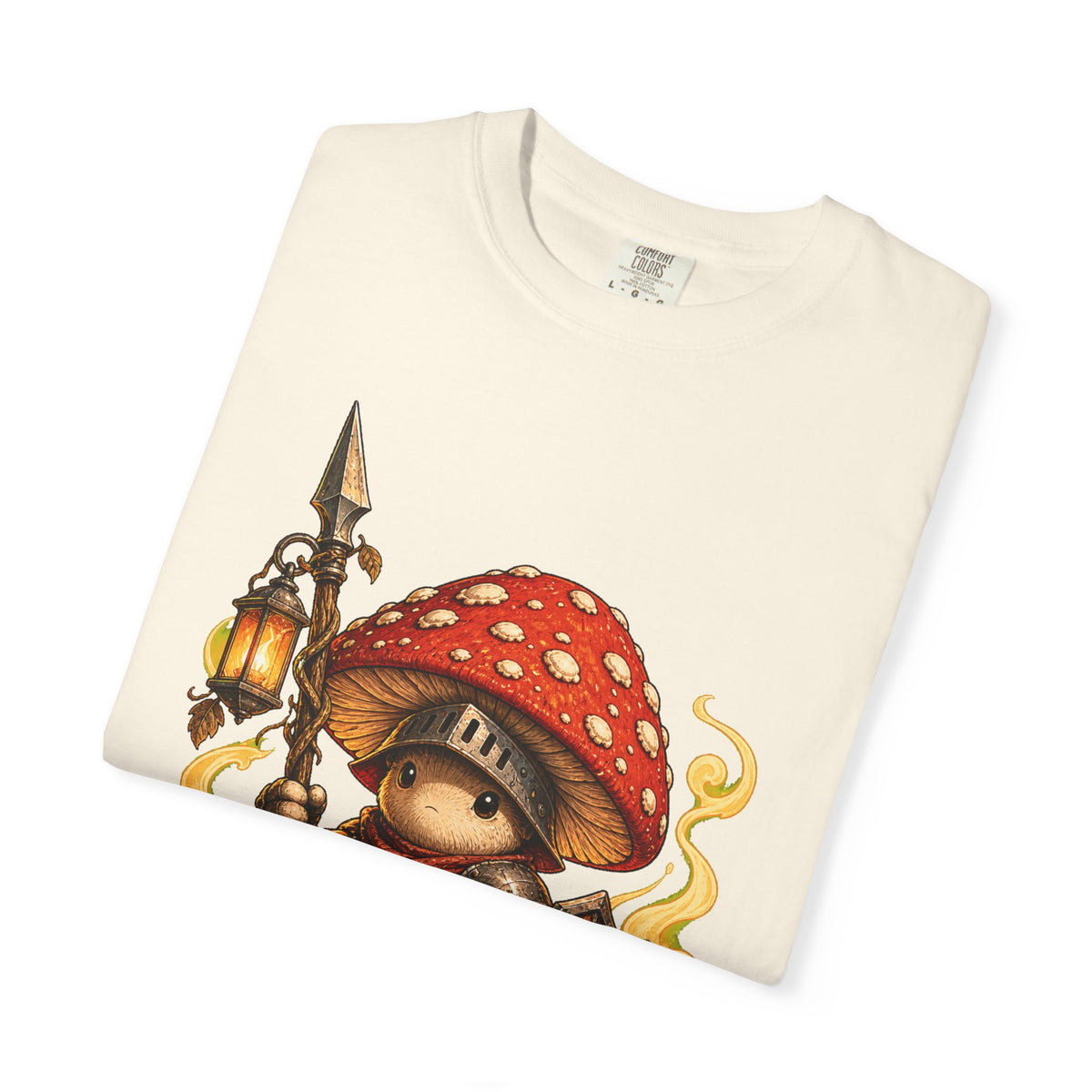 Mushroom Knight Lantern T-Shirt Graphic