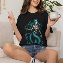 Skeleton Serpent Siren T-Shirt Graphic