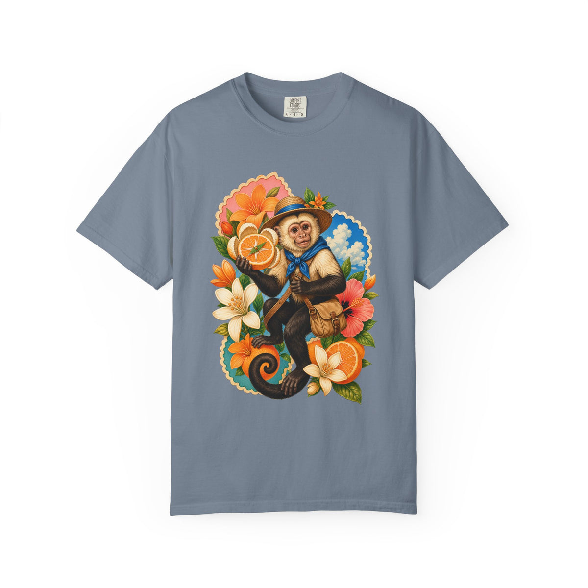 Postcard Citrus Capuchin Graphic Tee