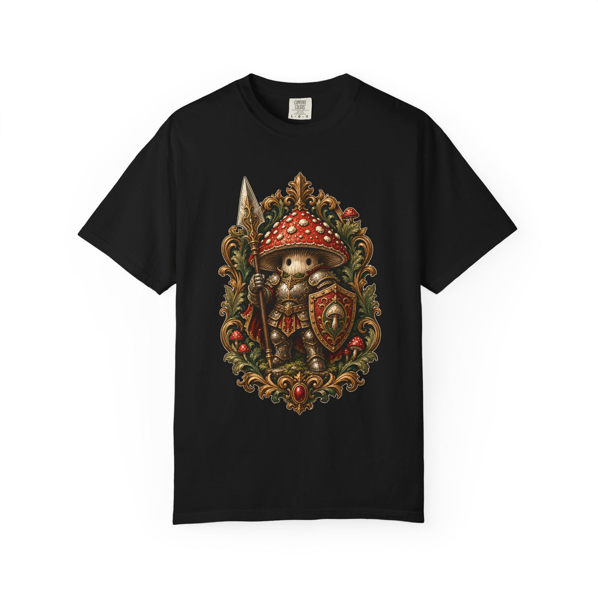Baroque Mushroom Knight T-Shirt Graphic