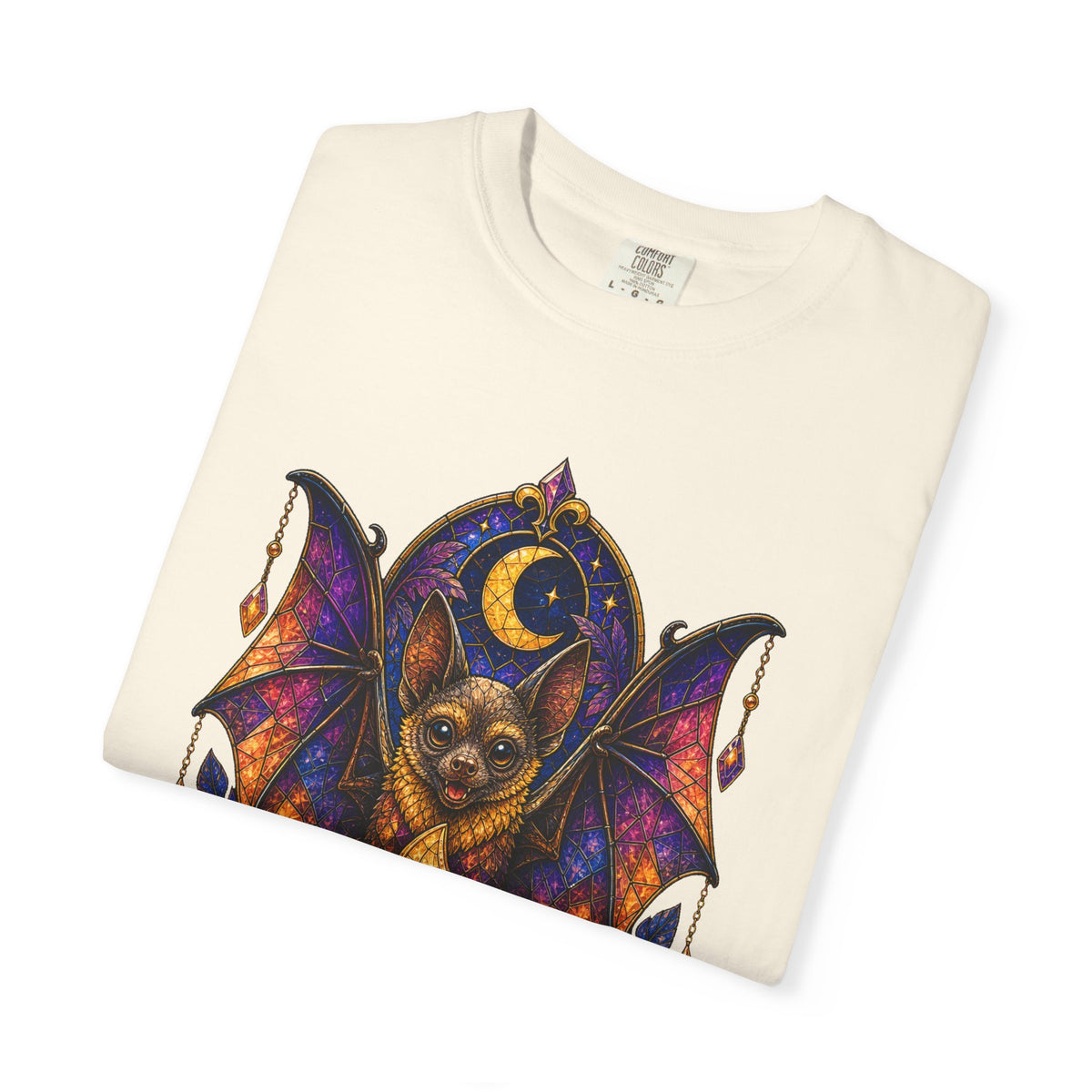 Stained Glass Fruit Bat T-Shirt Graphic