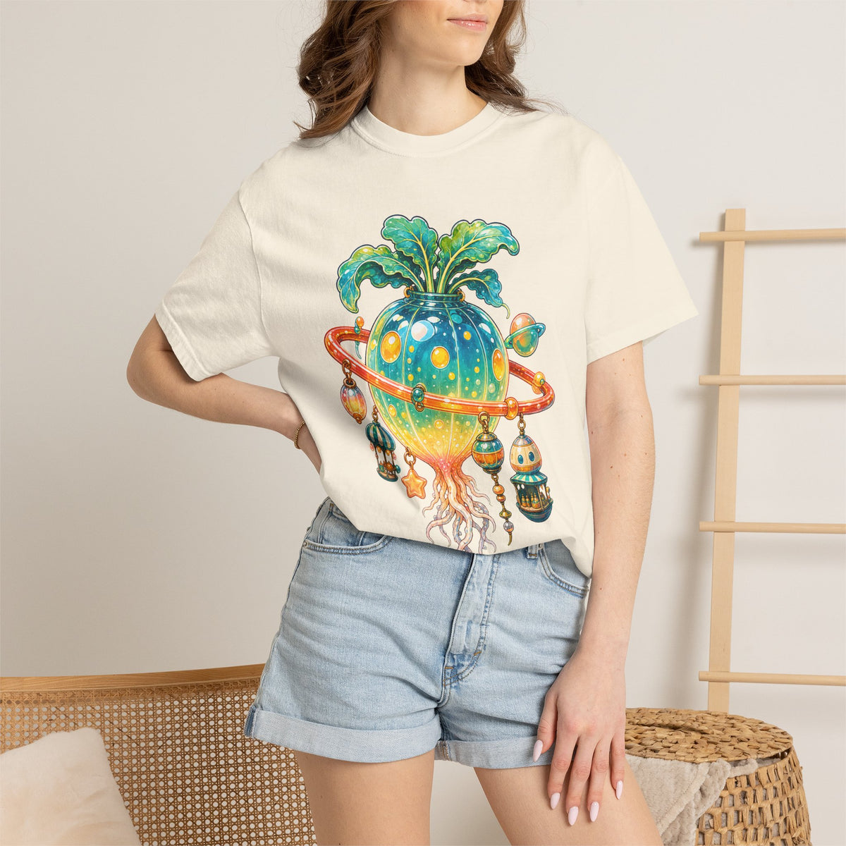 Gummy Space Lantern Radish T-Shirt Graphic