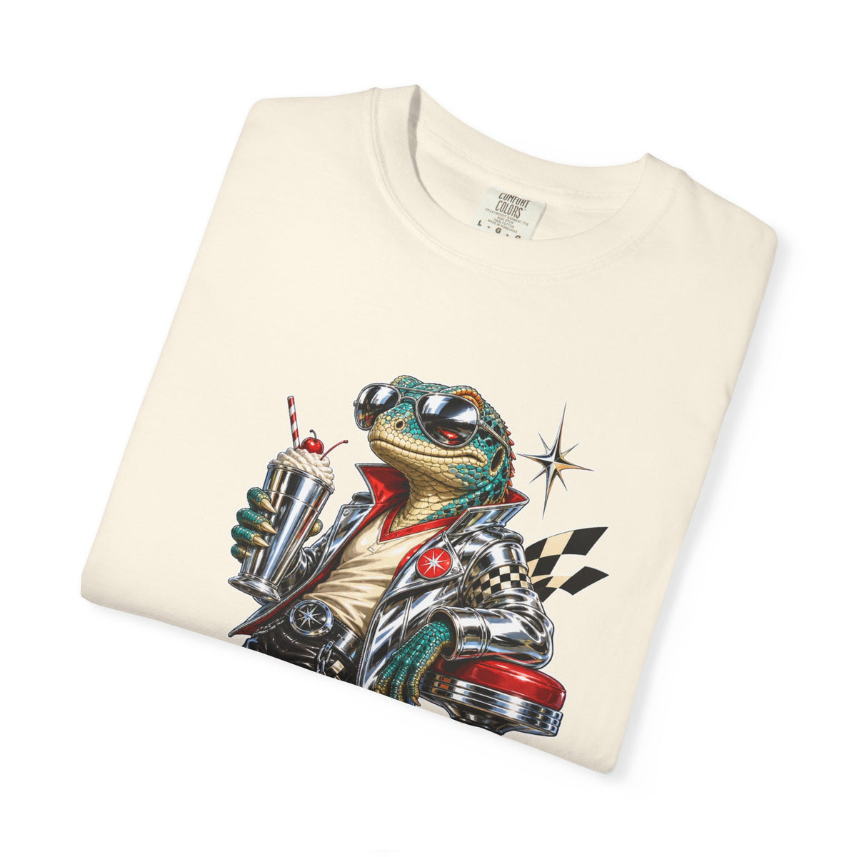 Chrome Diner Lizard T-Shirt Graphic
