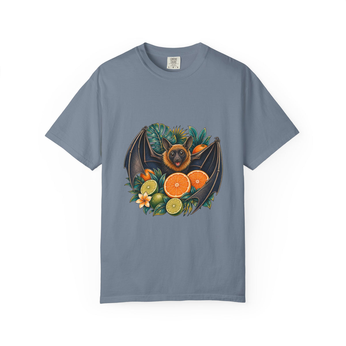 Tropical Citrus Bat Graphic Tee