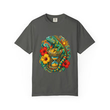 Psychedelic Hibiscus Iguana Graphic Tee