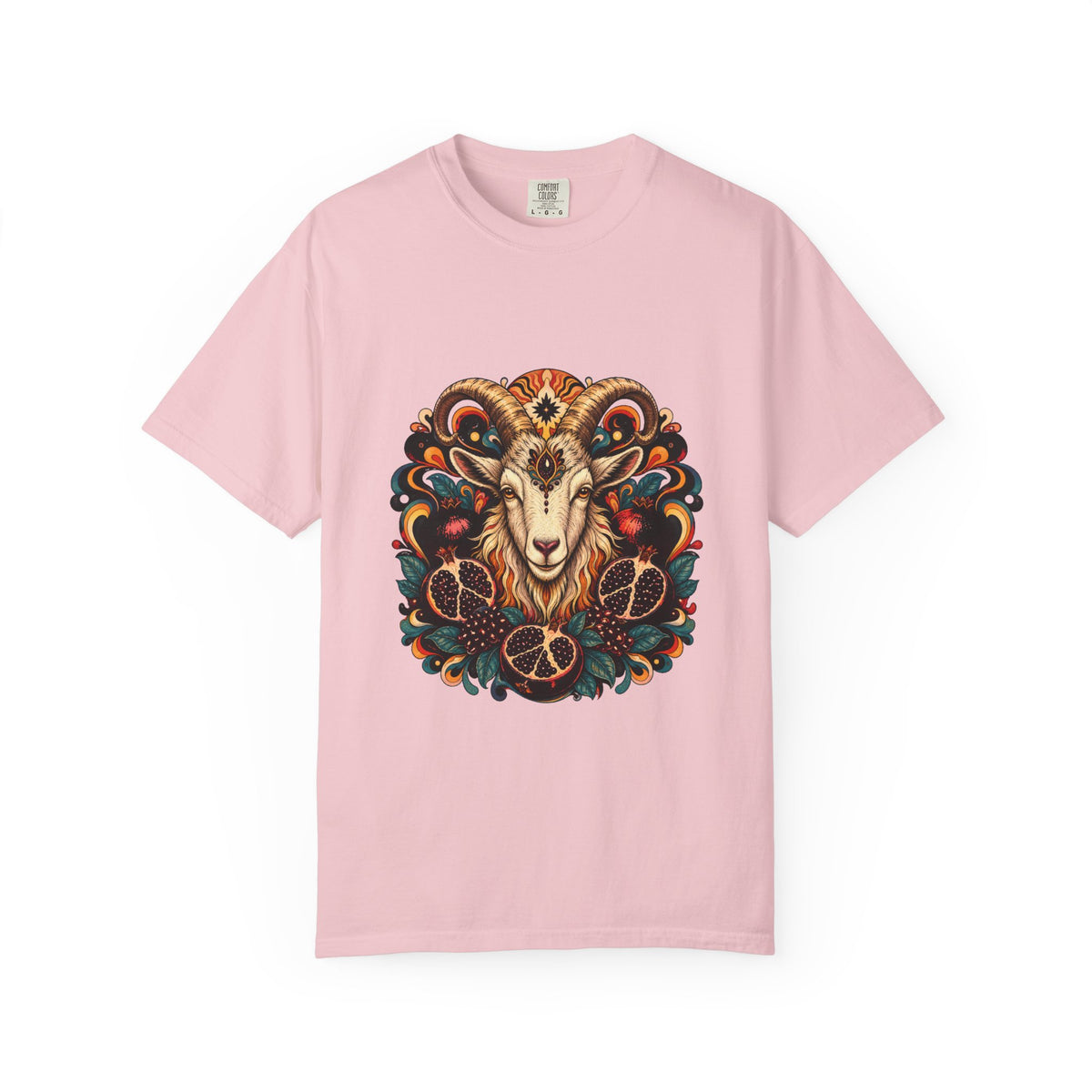 Psychedelic Pomegranate Goat Graphic Tee
