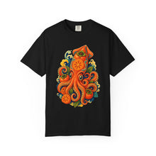 Psychedelic Persimmon Squid Graphic Tee