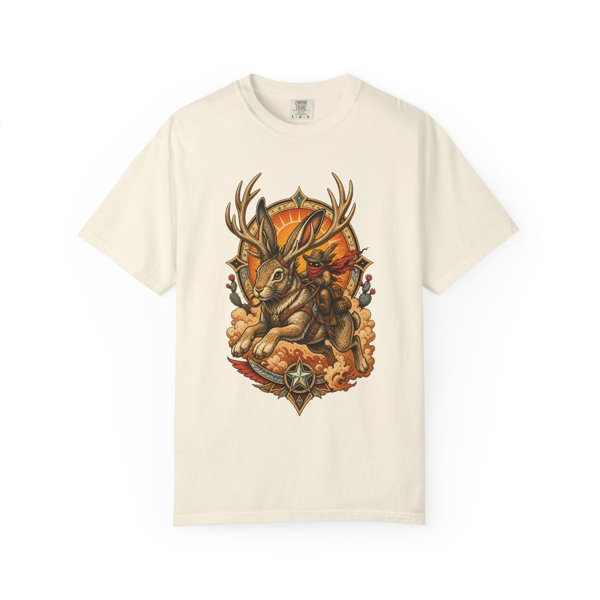 Desert Jackalope Rider T-Shirt Graphic