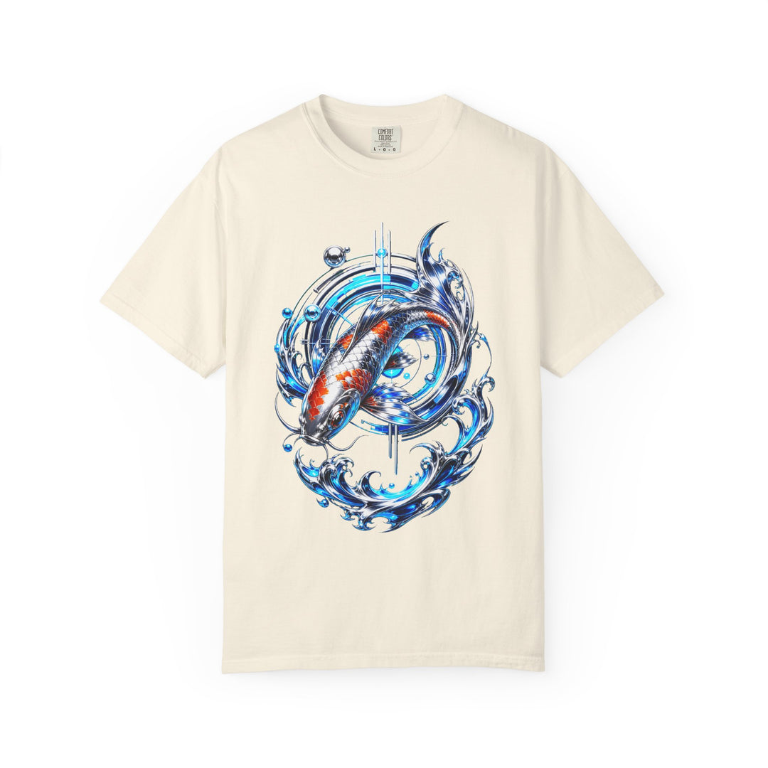 Chrome Koi Signal Crest Graphic Tee
