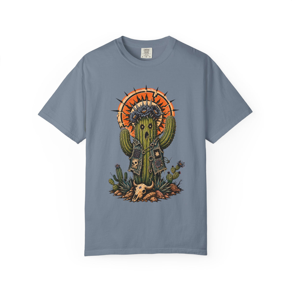 Punk Cactus Desert Halo T-Shirt Graphic