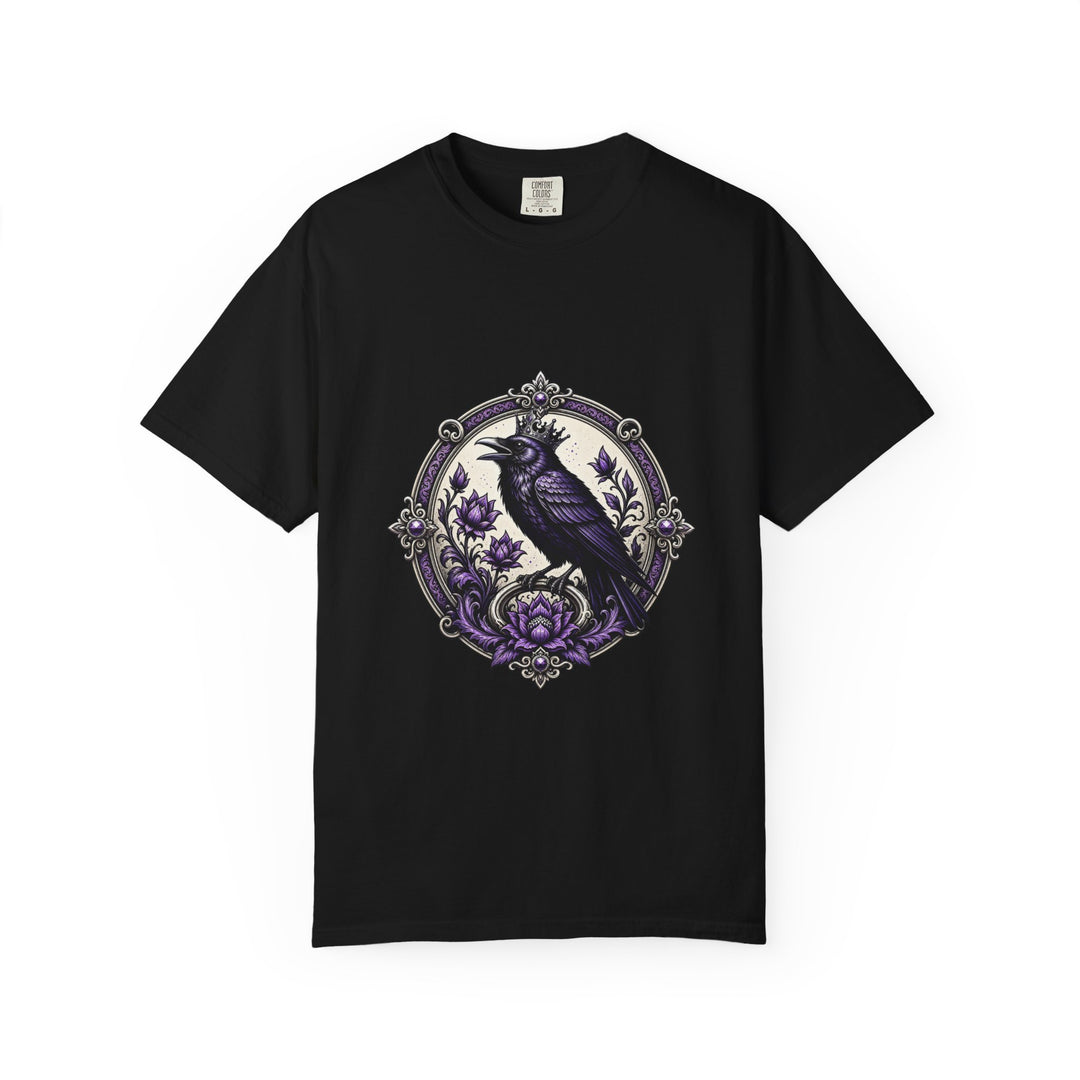 Crowned Raven Violet Crest T-Shirt Graphic