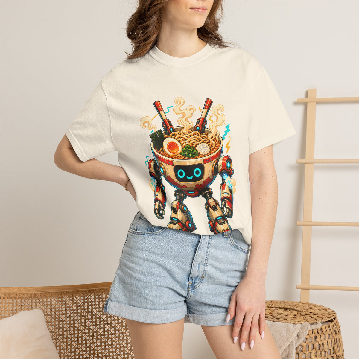 Arcade Noodle Mecha Graphic T-Shirt