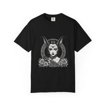 Gothic Vampire Portrait Halo T-Shirt Graphic